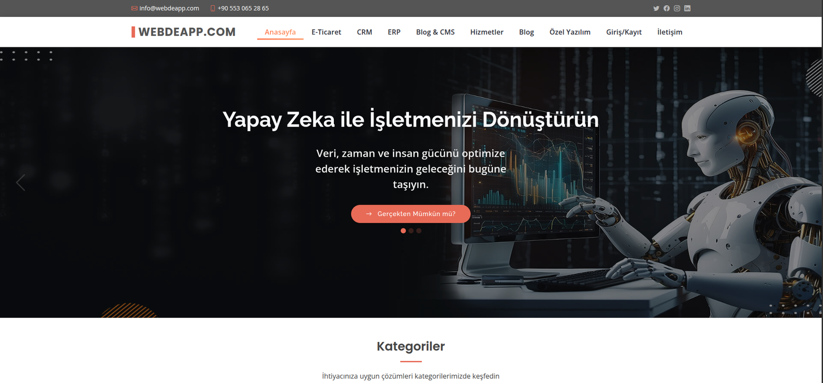 WebdeApp – İşletmelere Özel Yazılım Çözümleri