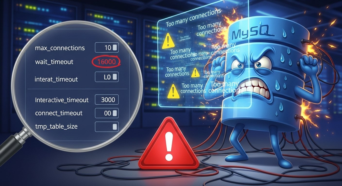 MySQL 'Too many connections' Hatası: Sunucunuzu Çökten Kurtaracak Yapılandırma Ayarları